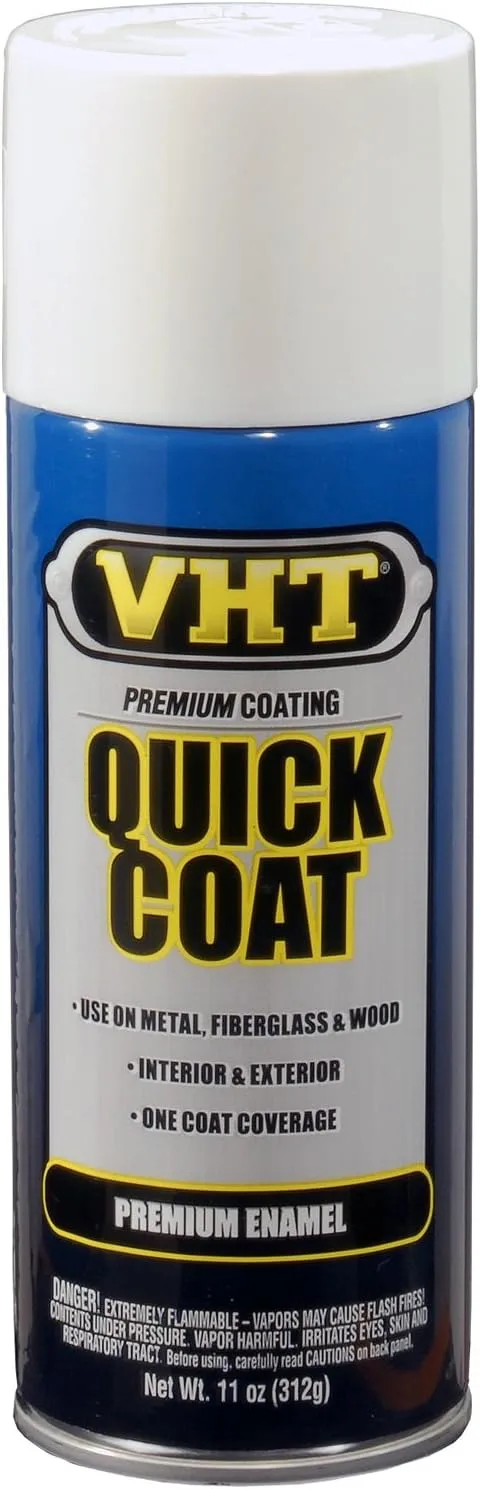 VHT SP509 Quick Coat Acrylic Enamel Spray Paint – Gloss White - 11 oz. Aerosol Can