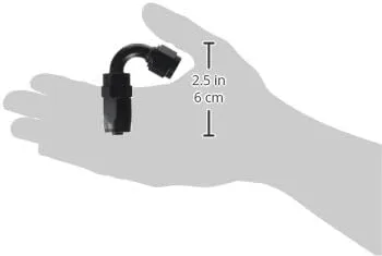 Vibrant Performance 120 Degree Hose End Fitting, Hose Size -6 AN, 1 Count