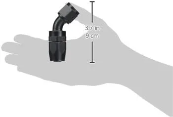 Vibrant Performance 21410 -10AN 45° Hose Fitting, Black