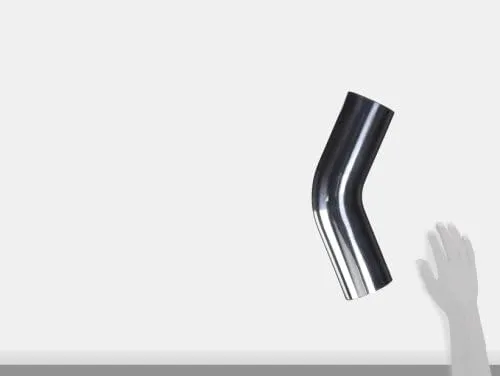Vibrant Performance 2875 Polished Aluminum 45 Degree Bend