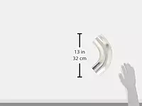 Vibrant Performance 2891 Polished Aluminum 90 Degree Bend, 3-1/2"