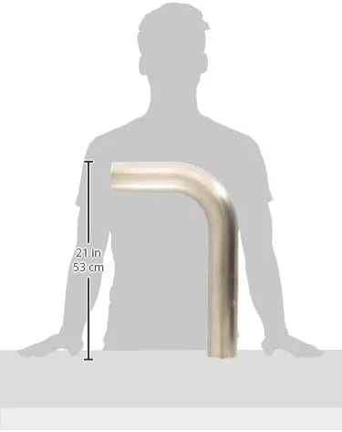 Vibrant Performance (13042) 90° T304 Stainless Steel Mandrel Bend Tube