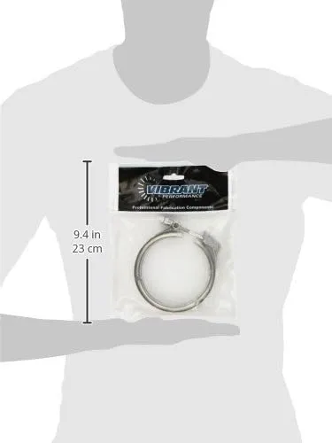 Vibrant Performance 1492C Stainless Steel Quick Release V-Band Clamp, 3-1/2"