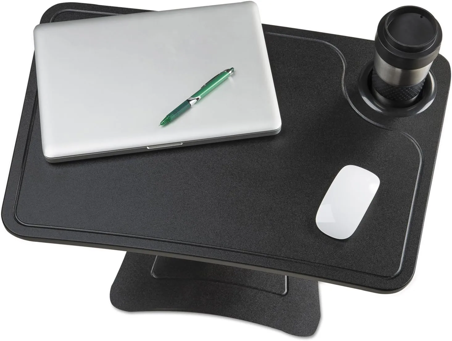 Victor DC240B High Rise Collection Adjustable Laptop Stand/Platform with Storage Cup, Black