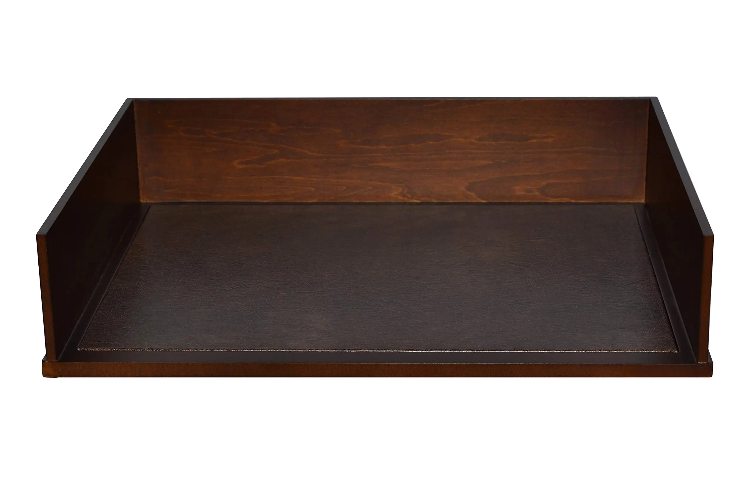 Victor Heritage Wood Stacking Letter Tray - 1 Compartment(s) - 3.1in x 13.2inx 10.6in Depth - Desktop - Natural