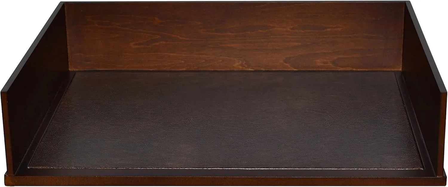 Victor Heritage Wood Stacking Letter Tray - 1 Compartment(s) - 3.1in x 13.2inx 10.6in Depth - Desktop - Natural