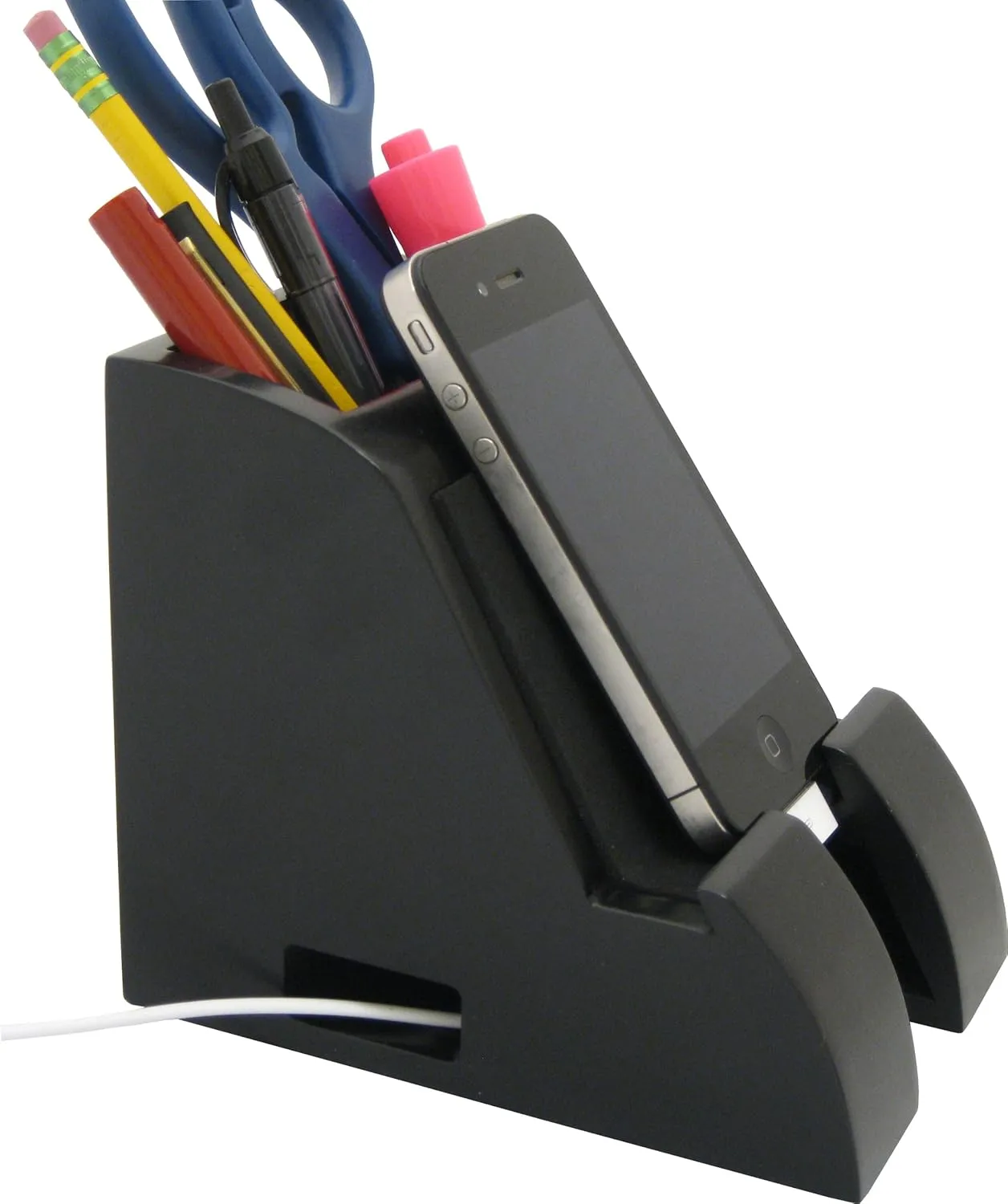 Victor PH600 Smart Charge Pencil Cup with USB Hub, Black