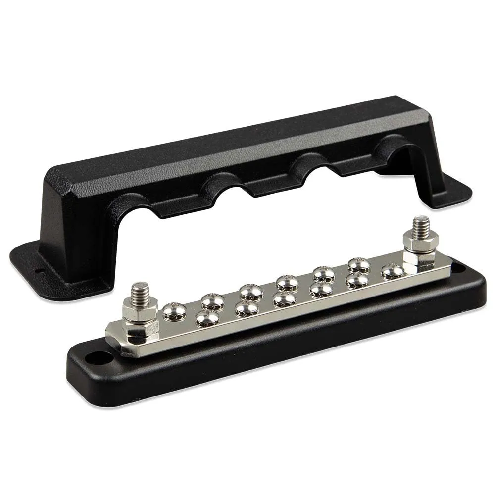 Victron Energy Busbar 250 Amp 70-Volt 2 Current Connections with 12 Screws and Cover