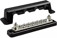 Victron Energy Busbar 250 Amp 70-Volt 2 Current Connections with 12 Screws and Cover