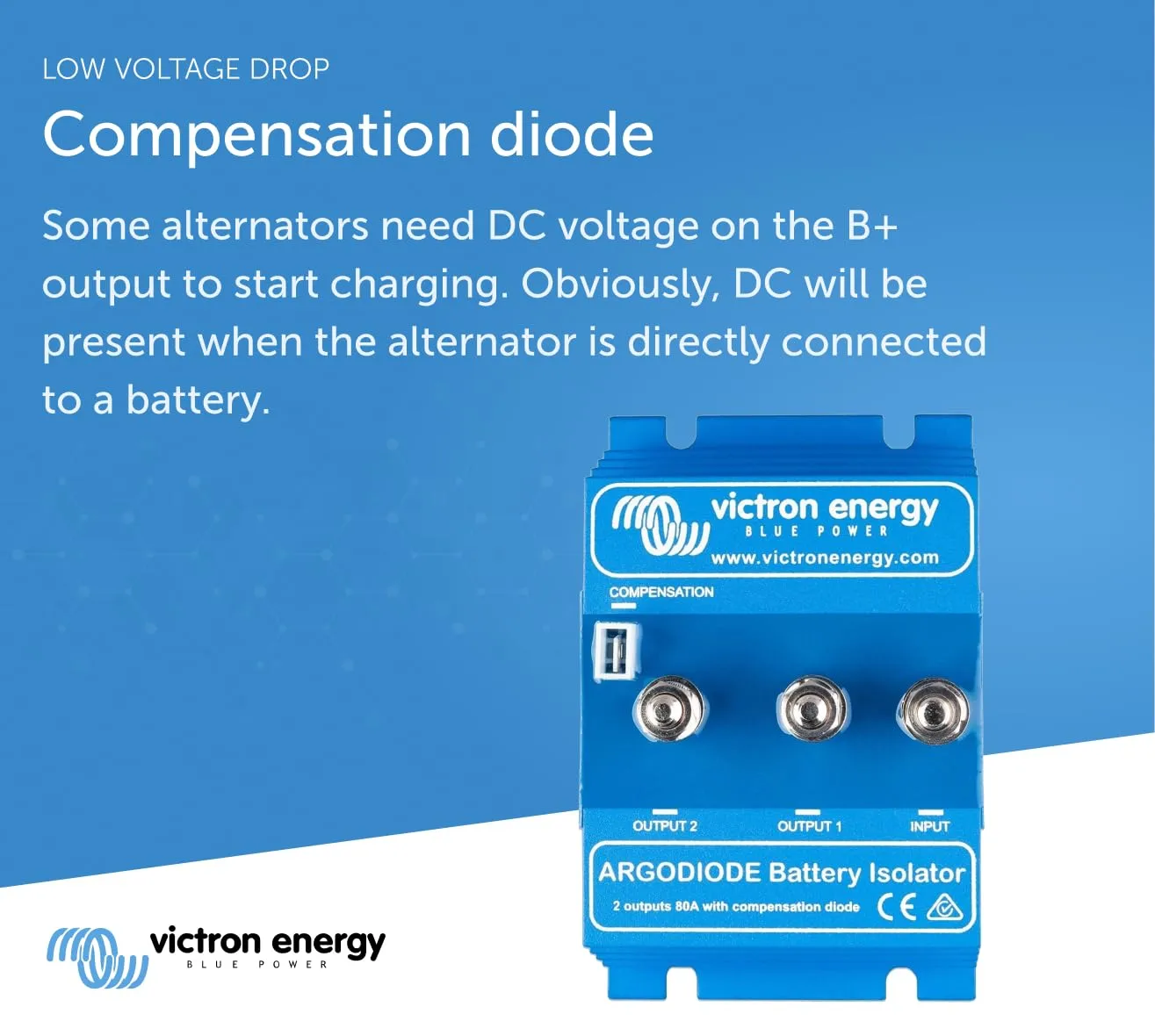 Victron Energy ArgoDiode Battery Isolators (2 Batteries)