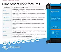 Victron Energy Blue Smart IP22 Smart Car Battery Charger 12V 20A, Float & Trickle Charger and Desulfator for Motorcycle, ATV