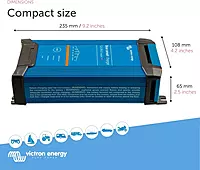 Victron Energy Blue Smart IP22 Smart Car Battery Charger 12V 20A, Float & Trickle Charger and Desulfator for Motorcycle, ATV