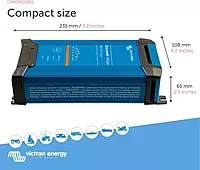 Victron Energy Blue Smart IP22 Smart Car Battery Charger 24V 16A, Float & Trickle Charger and Desulfator for Motorcycle, ATV