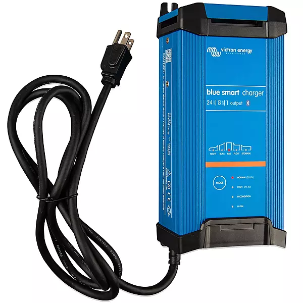 Victron Energy Blue Smart IP22 Smart Car Battery Charger 24V 8A, Float & Trickle Charger and Desulfator for Motorcycle, ATV