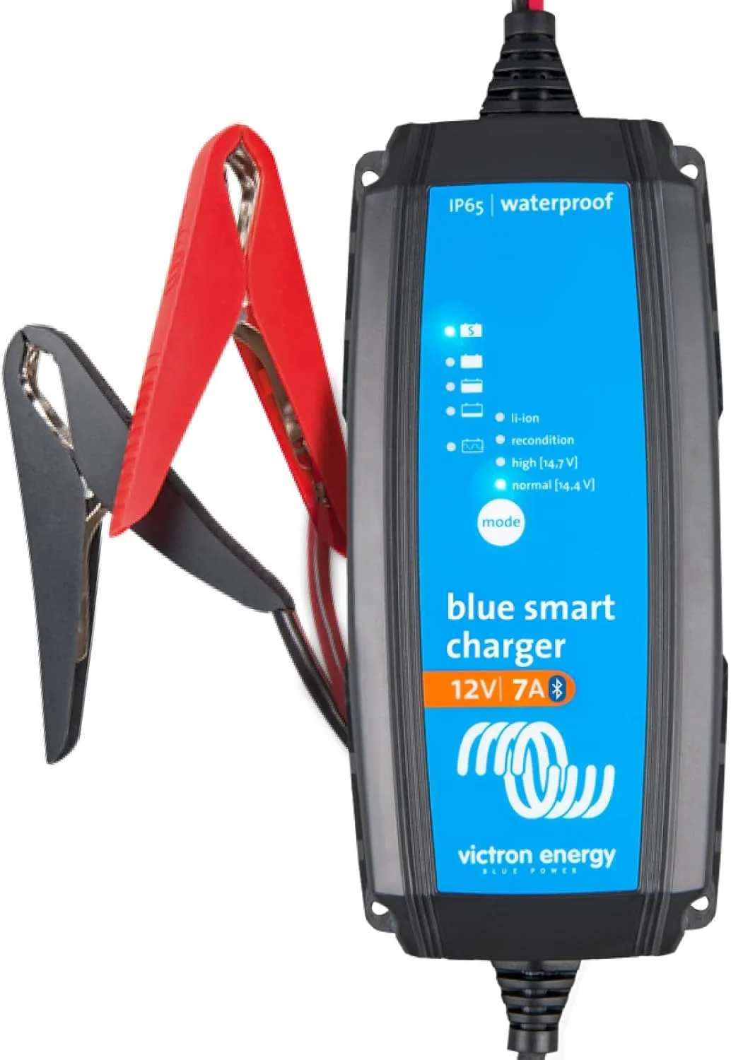 Victron Energy Blue Smart IP65 Smart Car Battery Charger 12V 7A, Float & Trickle Charger and Desulfator for Motorcycle, ATV