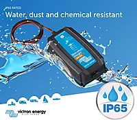 Victron Energy Blue Smart IP65 Smart Car Battery Charger 24V 8A, Float & Trickle Charger and Desulfator for Motorcycle, ATV