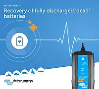 Victron Energy Blue Smart IP65 Smart Car Battery Charger 24V 8A, Float & Trickle Charger and Desulfator for Motorcycle, ATV