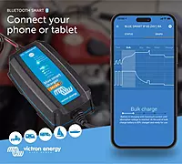 Victron Energy Blue Smart IP65 Smart Car Battery Charger 24V 8A, Float & Trickle Charger and Desulfator for Motorcycle, ATV