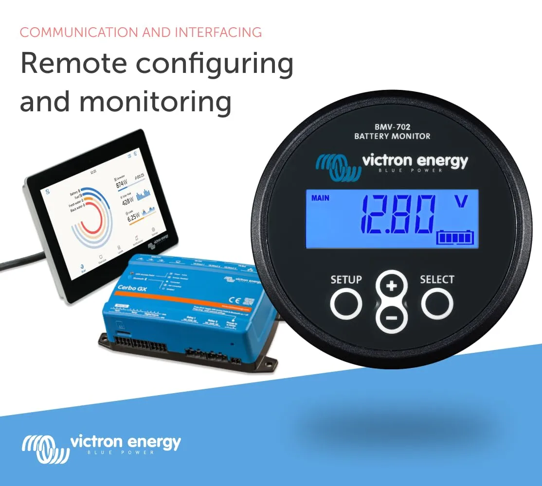 Victron Energy BMV-702 Battery Monitor (Black) BMV 702 - Black
