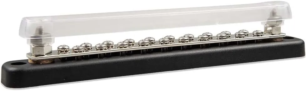 Victron Energy Busbar 150A 2P with 20 Screws and Cover