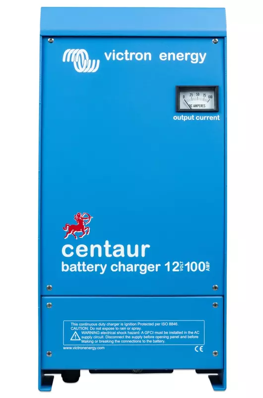 Victron Energy Centaur 12-Volt 100 Amp 3-Bank Battery Charger - 120-240VAC