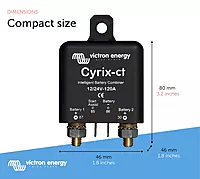 Victron Energy Cyrix-ct 12/24-Volt 120 amp Intelligent Battery Combiner 12-24V (120A)