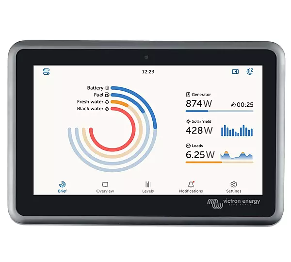 Victron Energy Ekrano GX with Built-in Waterproof 7-Inch Display - Remote Access & Control with Victron Remote Monitoring