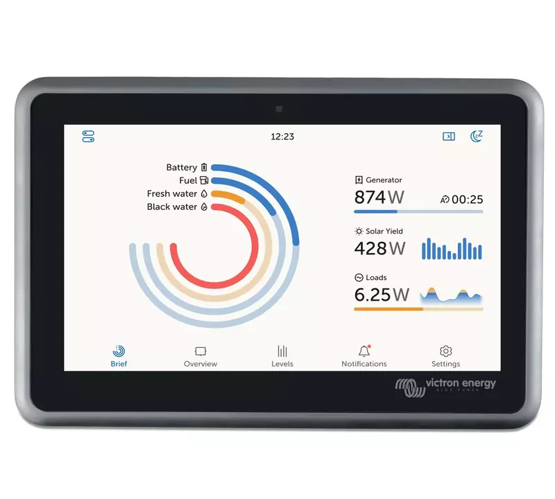 Victron Energy Ekrano GX with Built-in Waterproof 7-Inch Display - Remote Access & Control with Victron Remote Monitoring