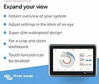 Victron Energy Ekrano GX with Built-in Waterproof 7-Inch Display - Remote Access & Control with Victron Remote Monitoring