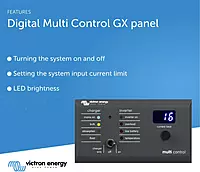 Victron Energy 200/200 amp Digital Multi Control Panel GX
