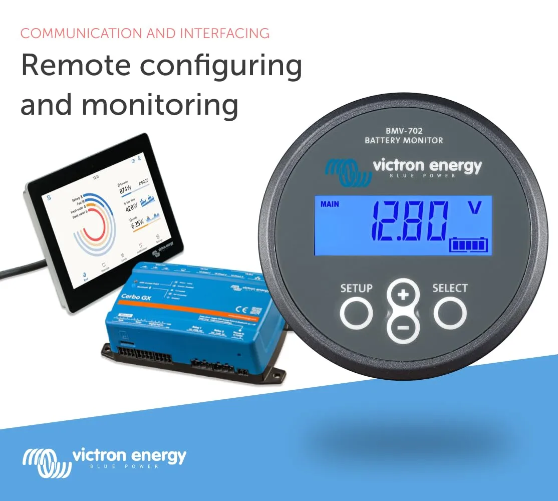 Victron Energy BMV-700 Series Battery Monitor with Shunt & Display