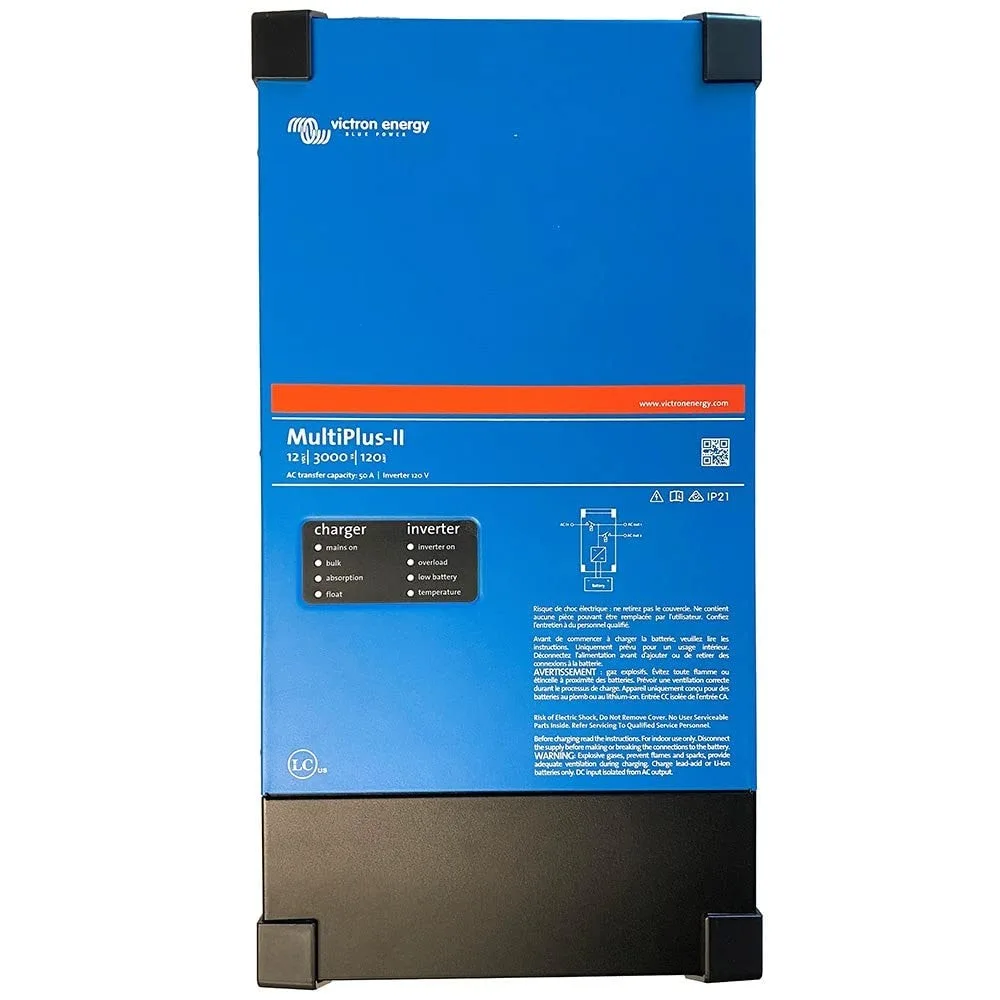 Victron Energy MultiPlus-II Pure Sine Wave Inverter Charger, UL-Certified, 120V