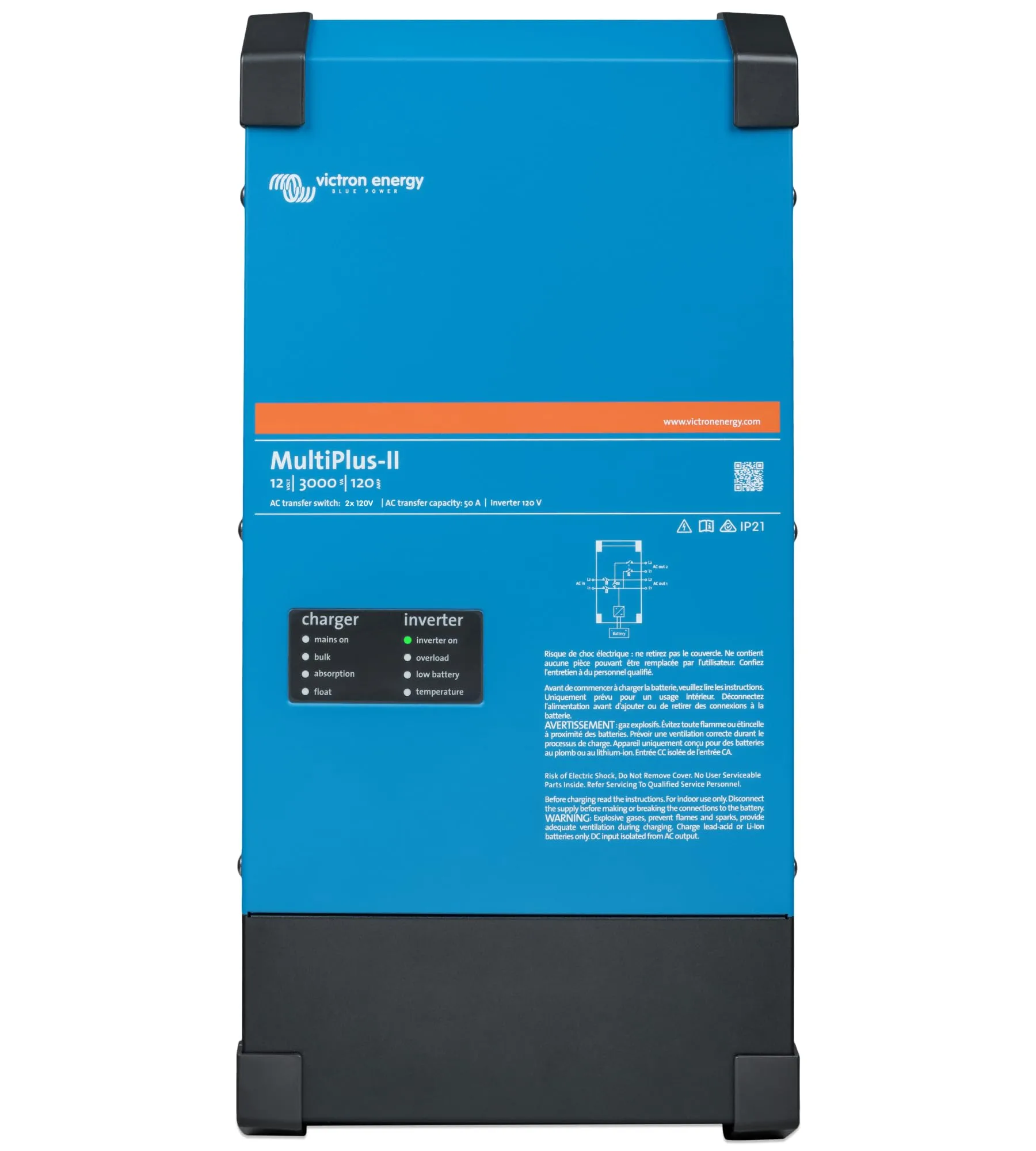 Victron Energy MultiPlus-II Pure Sine Wave Inverter Charger 3000VA