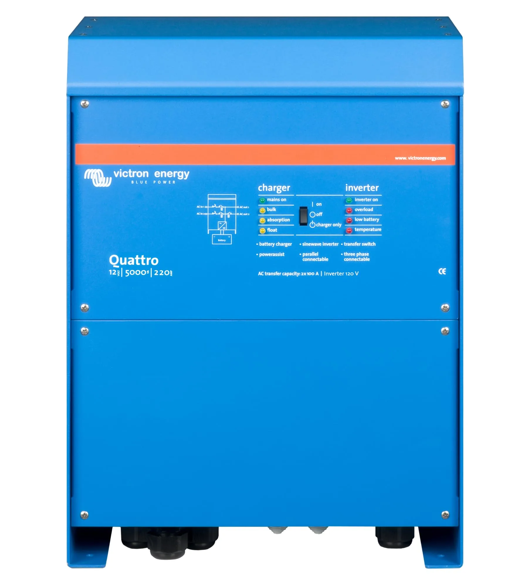VICTRON ENERGY Quattro Inverter/Charger 5000W