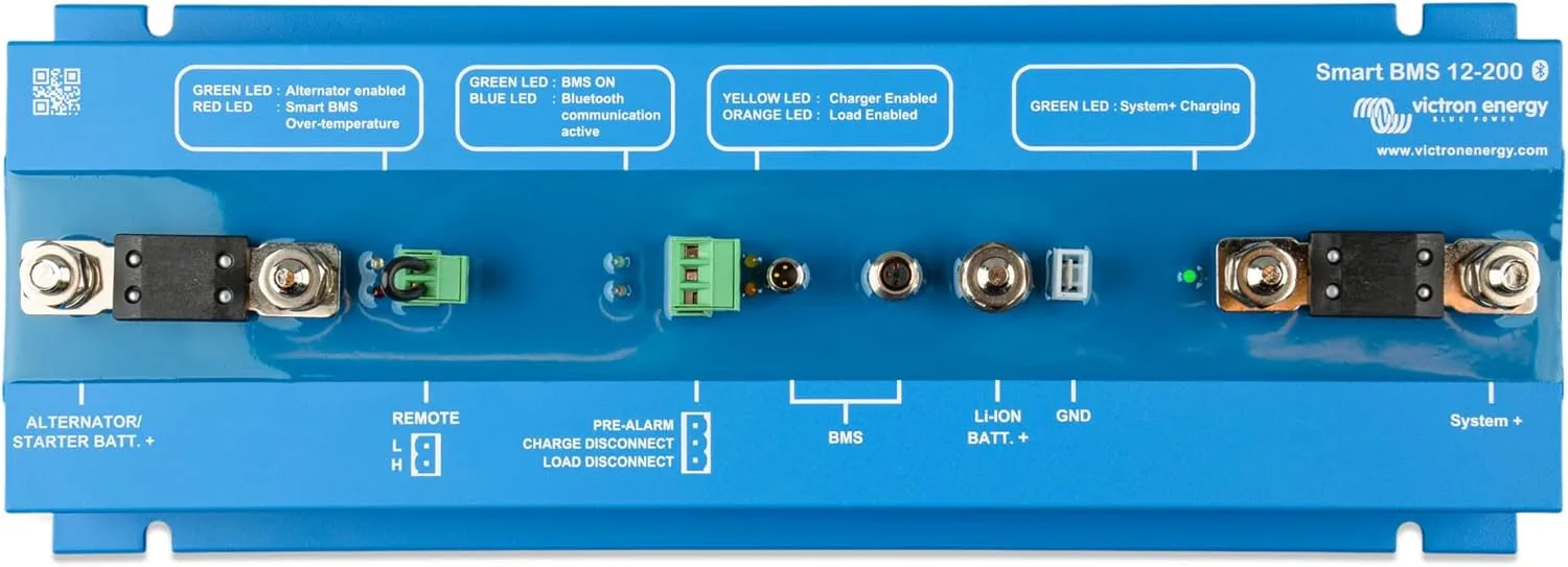 Victron Energy Smart BMS 12/200 for Victron LIFEPO4 Batteries 12VDC Battery Management System