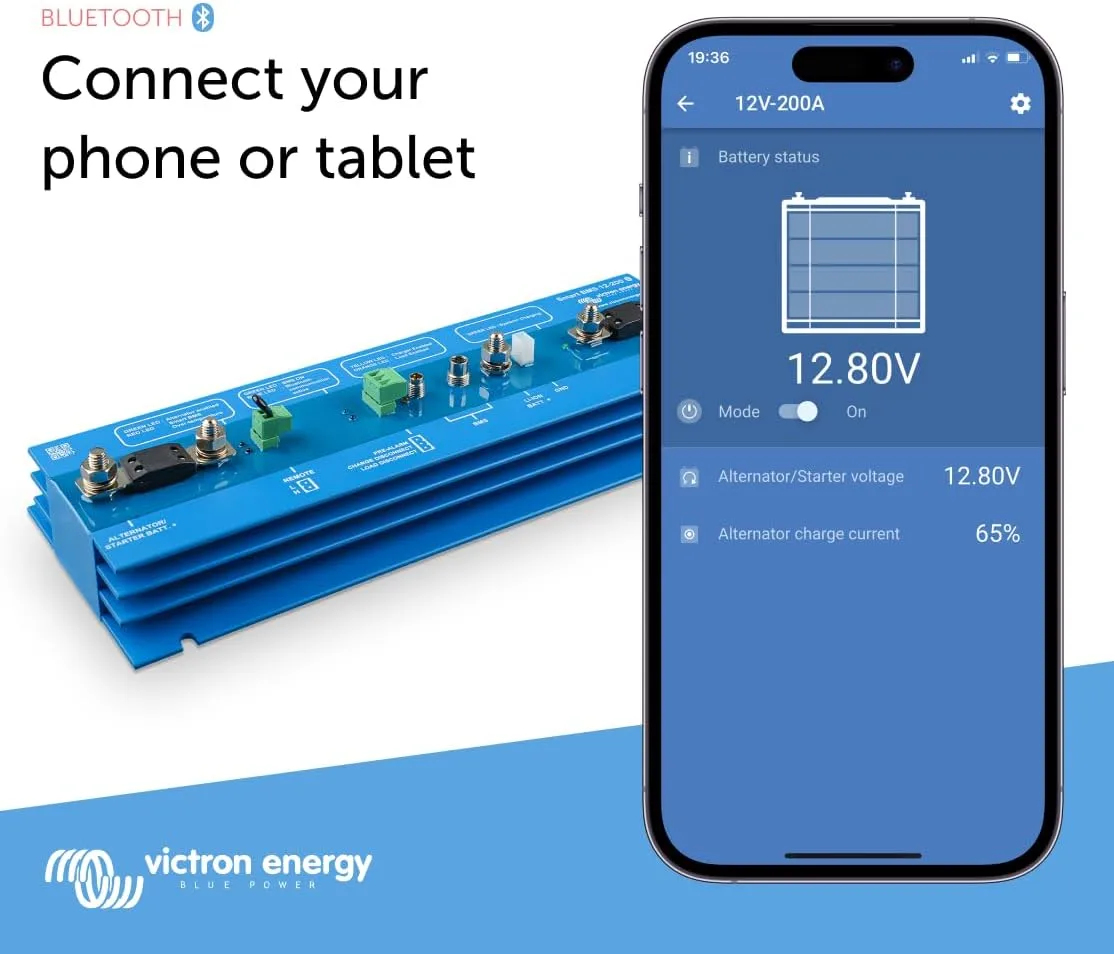 Victron Energy Smart BMS 12/200 for Victron LIFEPO4 Batteries 12VDC Battery Management System