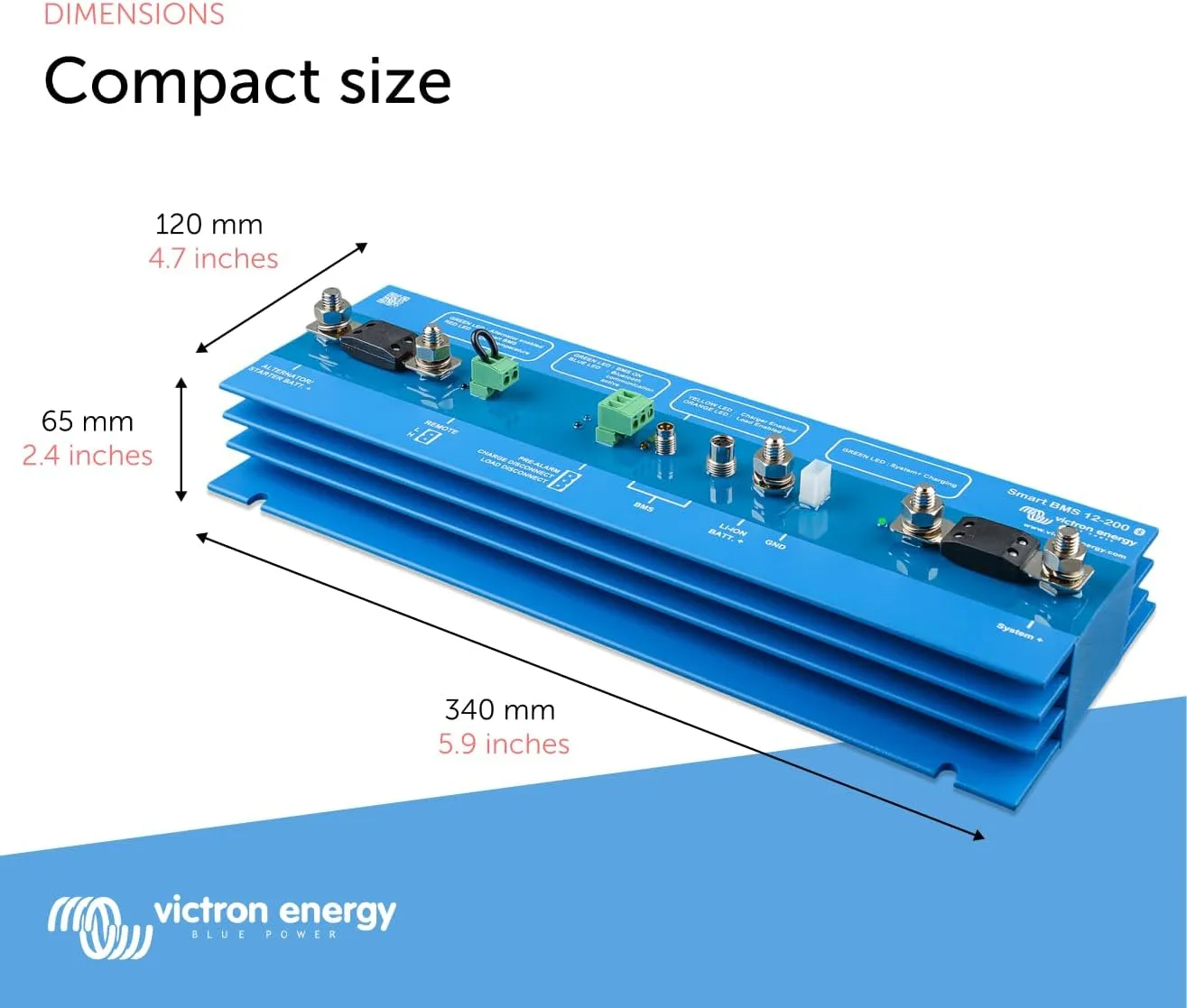 Victron Energy Smart BMS 12/200 for Victron LIFEPO4 Batteries 12VDC Battery Management System