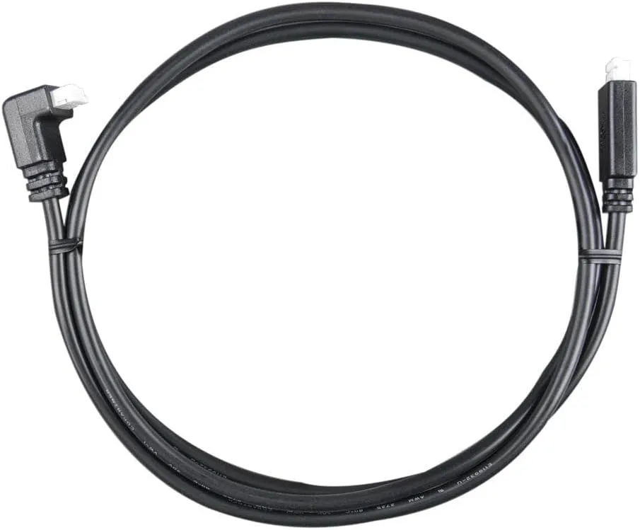 Victron Energy VE.Direct Cable, 32.81 ft (one Side Right Angle Connector)