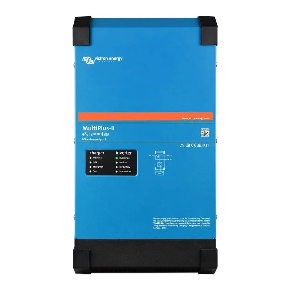 Victron Energy MultiPlus-II Pure Sine Wave Inverter Charger, UL-Certified, 3000VA