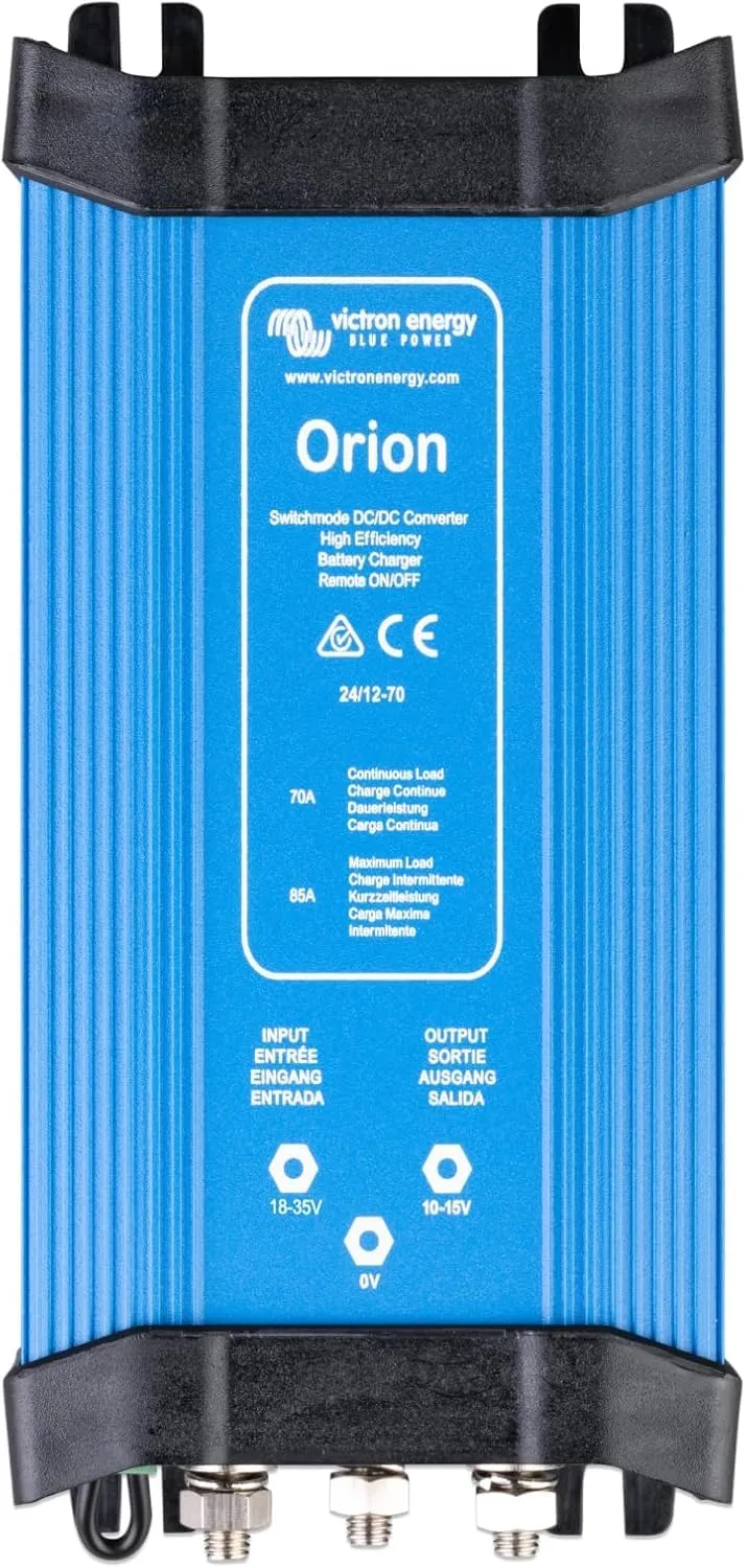 Victron Energy Orion 24/12-Volt 70 amp DC-DC Converter Non-Isolated, High Power 24/12V 70A
