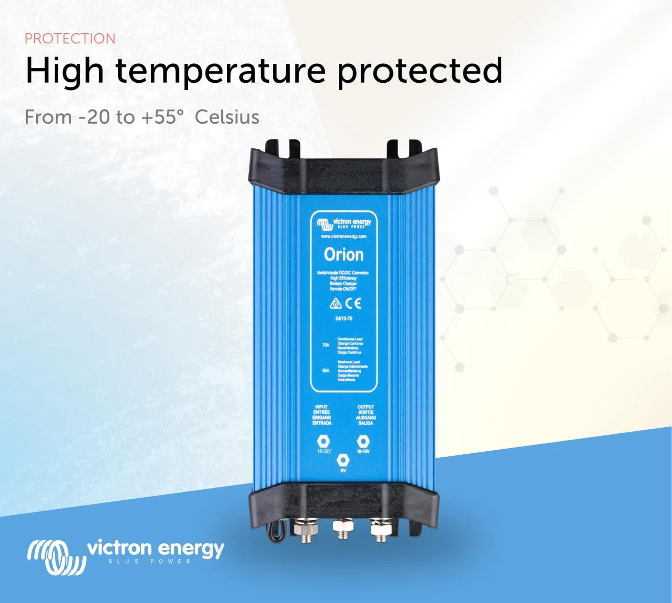 Victron Energy Orion 24/12-Volt 70 amp DC-DC Converter Non-Isolated, High Power 24/12V 70A