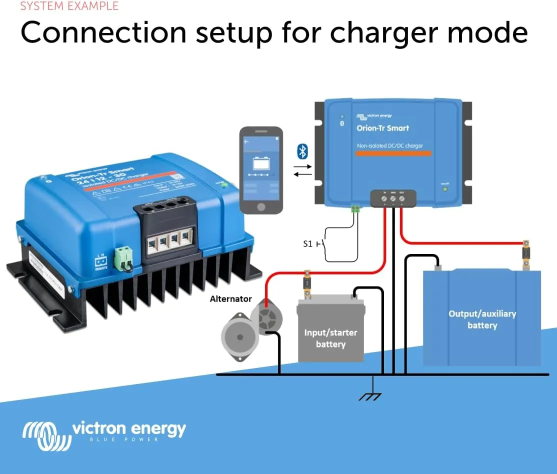 Victron Energy Orion-Tr Smart DC to DC Charger (Bluetooth) - 24/12-Volt 30 amp 360-Watt