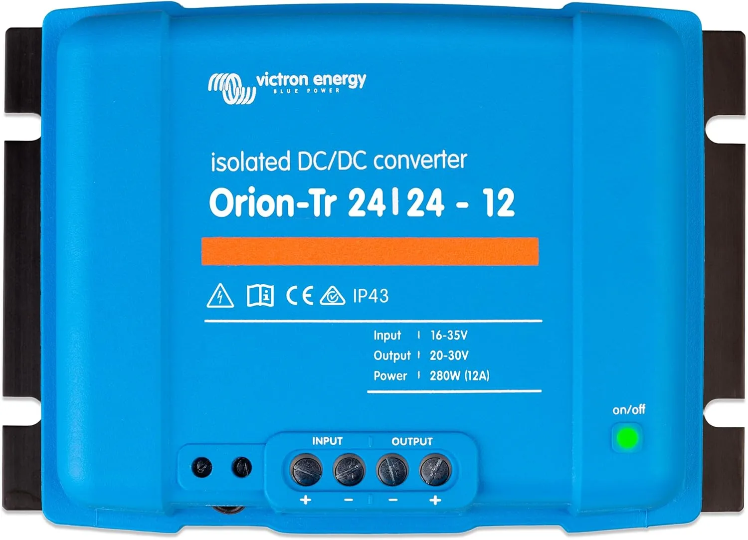 Victron Energy Orion-Tr DC to DC Converter - 24/24-Volt 12 amp 280-Watt - IP43 Protected - for Dual Battery Systems
