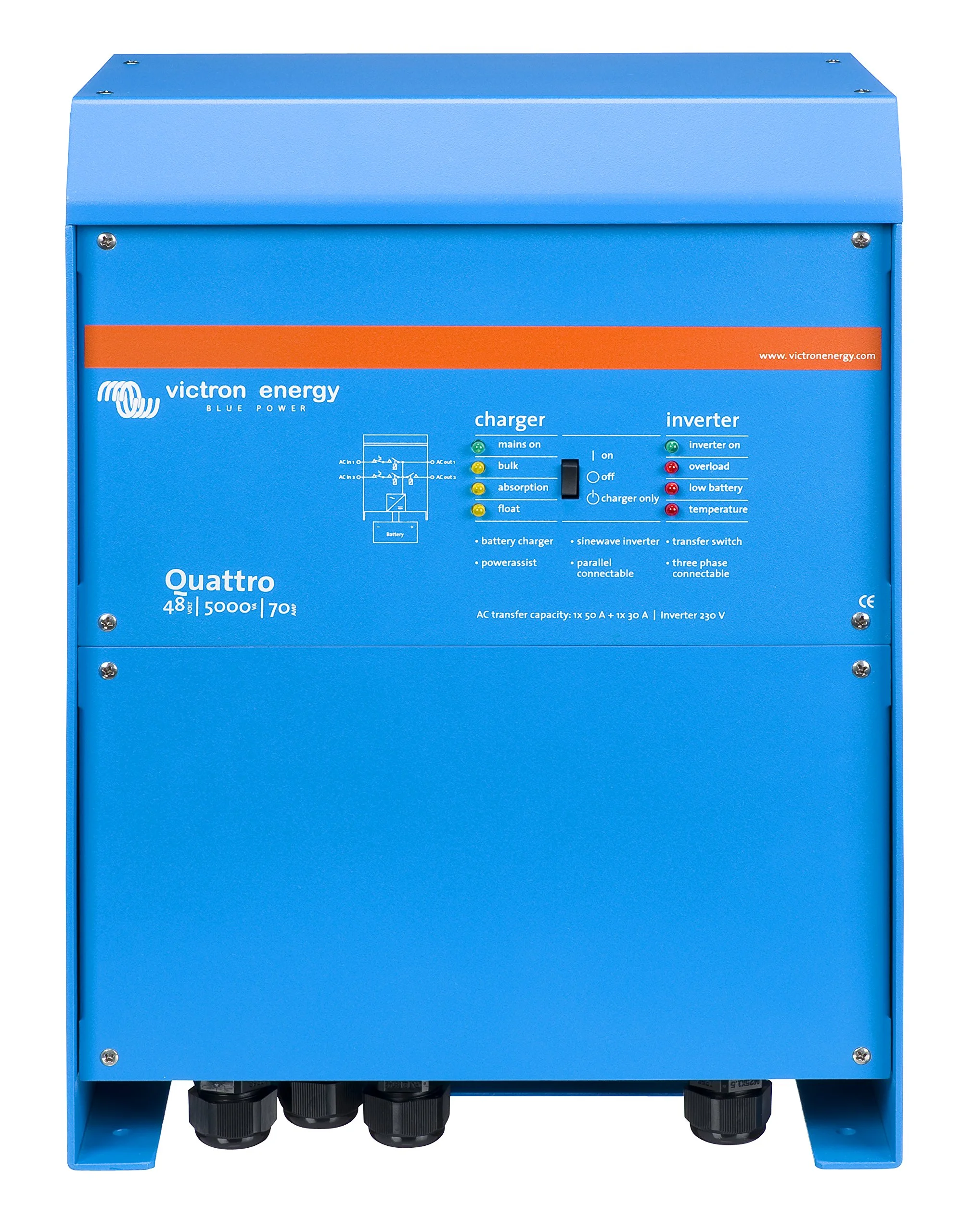 Victron Quattro 48/5000/70-100/100 120V VE.Bus (UL)