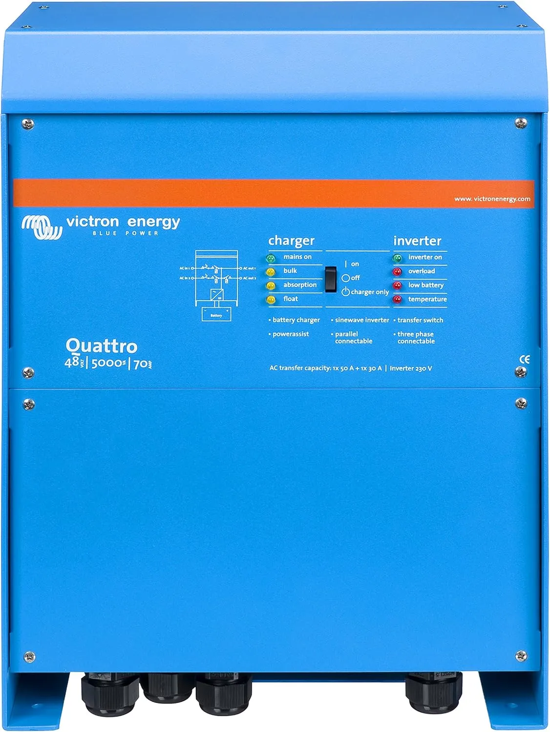 Victron Quattro 48/5000/70-100/100 120V VE.Bus (UL)