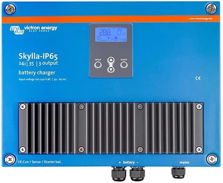 Victron Energy Skylla-IP65 24-Volt 35 amp 120-240VAC Battery Charger, 3 Isolated Outputs