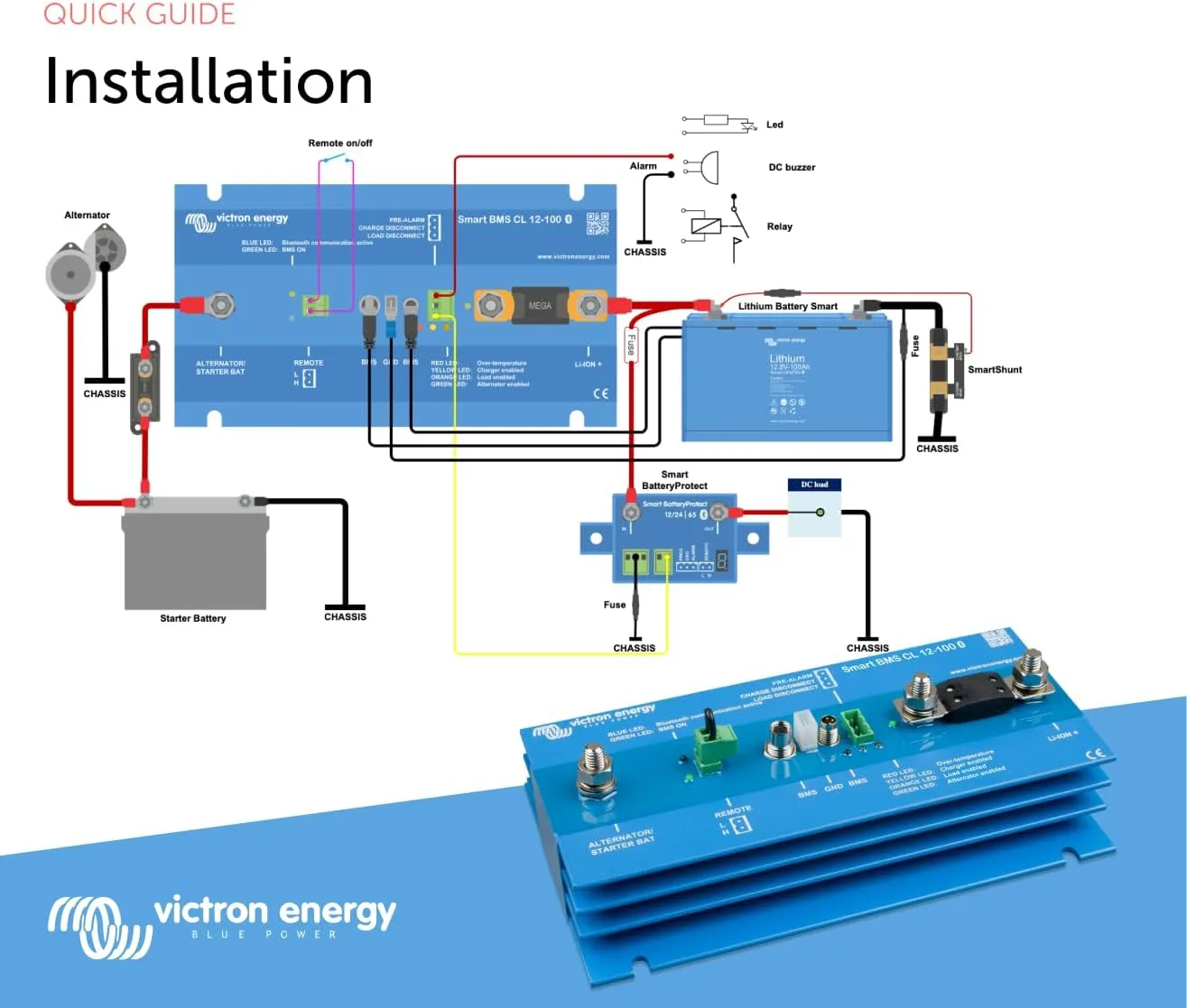 Victron Energy Battery Management System, Smart BMS CL 12-100