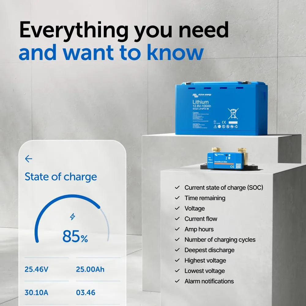 Victron Energy SmartShunt IP65 Bluetooth Battery Monitor