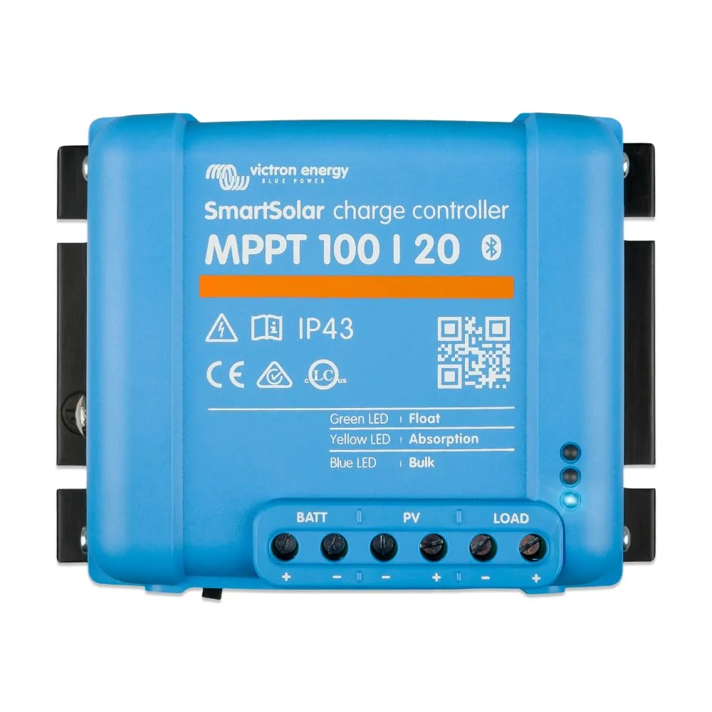 Victron Energy SmartSolar MPPT Solar Charge Controller (Bluetooth) - Charge Controllers for Solar Panels - 100V, 20 amp