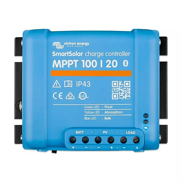 Victron Energy SmartSolar MPPT Solar Charge Controller (Bluetooth) - Charge Controllers for Solar Panels - 100V, 20 amp